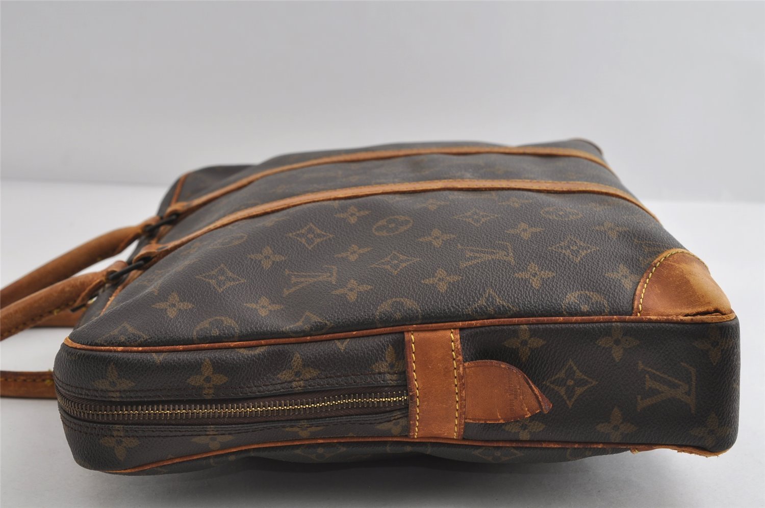 Authentic Louis Vuitton Monogram Porte Documents Voyage M53361 Briefcase 7640I