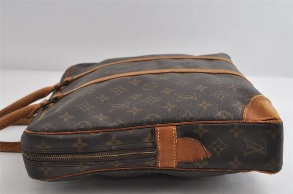 Authentic Louis Vuitton Monogram Porte Documents Voyage M53361 Briefcase 7640I