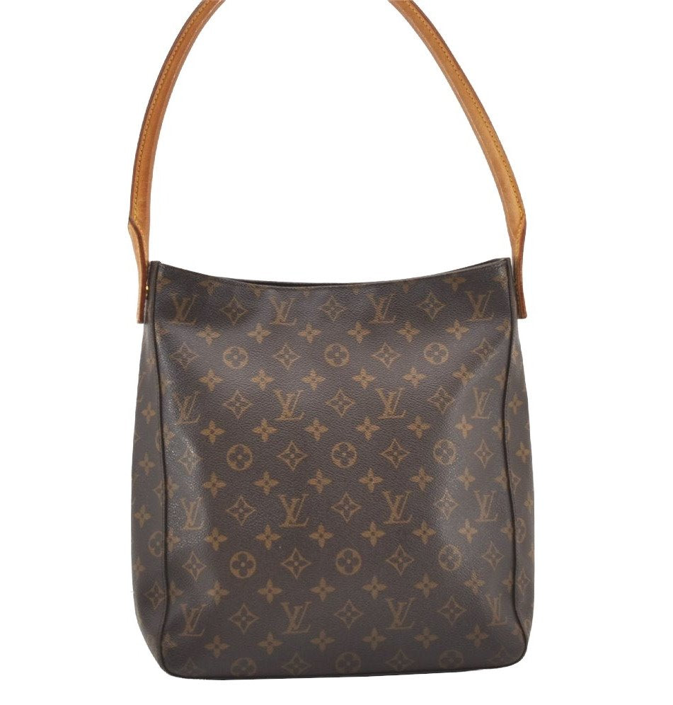 Authentic Louis Vuitton Monogram Looping GM Shoulder Bag M51145 LV 7640J