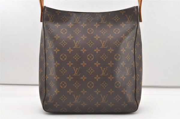 Authentic Louis Vuitton Monogram Looping GM Shoulder Bag M51145 LV 7640J