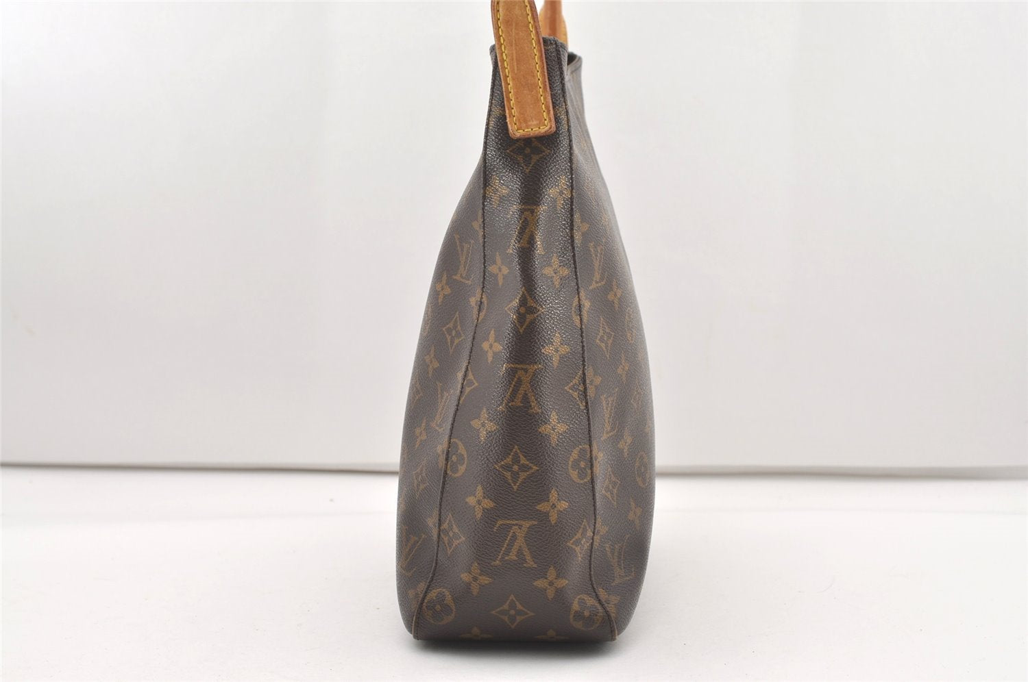 Authentic Louis Vuitton Monogram Looping GM Shoulder Bag M51145 LV 7640J