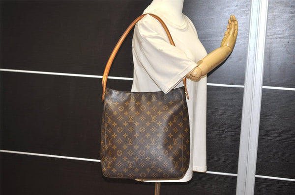 Authentic Louis Vuitton Monogram Looping GM Shoulder Bag M51145 LV 7640J
