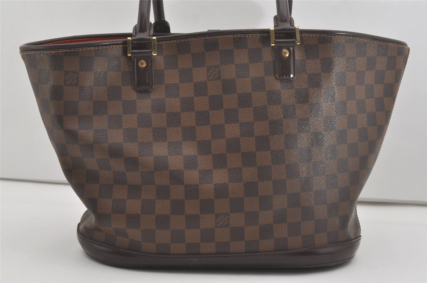 Authentic Louis Vuitton Damier Manosque GM Shoulder Tote Bag N51120 LV 7641I