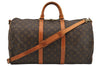 Authentic Louis Vuitton Monogram Keepall Bandouliere 50 M41416 Boston Bag 7642I