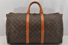 Authentic Louis Vuitton Monogram Keepall Bandouliere 50 M41416 Boston Bag 7642I