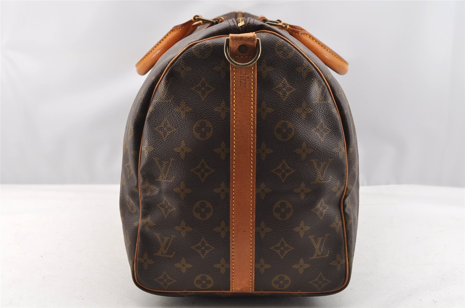 Authentic Louis Vuitton Monogram Keepall Bandouliere 50 M41416 Boston Bag 7642I