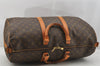 Authentic Louis Vuitton Monogram Keepall Bandouliere 50 M41416 Boston Bag 7642I