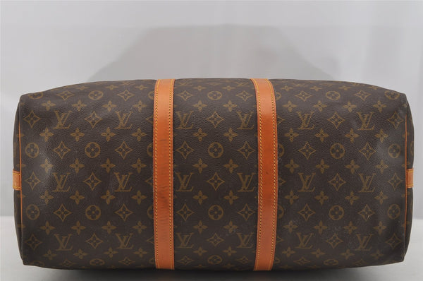 Authentic Louis Vuitton Monogram Keepall Bandouliere 50 M41416 Boston Bag 7642I