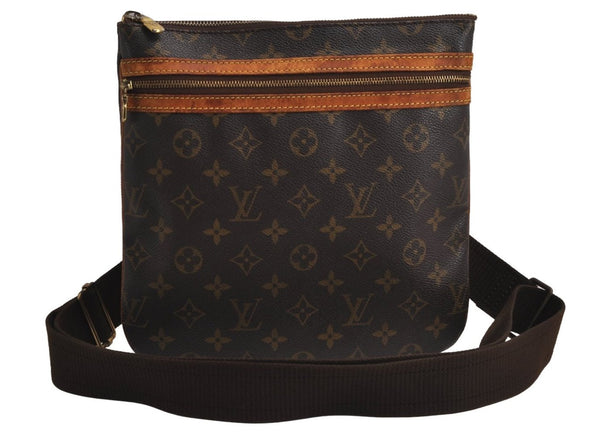 Auth Louis Vuitton Monogram Pochette Bosphore Shoulder Cross Bag M40044 LV 7642J