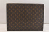 Authentic Louis Vuitton Monogram Poche Ministre Document Case M53445 LV 7643K