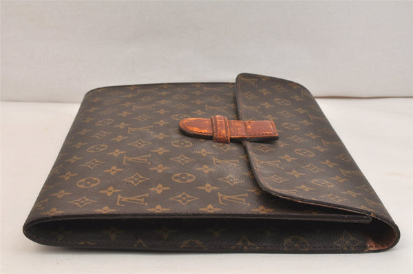 Authentic Louis Vuitton Monogram Poche Ministre Document Case M53445 LV 7643K