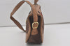 Authentic GUCCI Web Sherry Line Micro GG Shoulder Bag Canvas Leather Brown 7645I