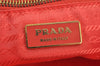 Authentic PRADA Vintage Nylon Tessuto Enamel 2Way Shoulder Tote Bag Orange 7646I