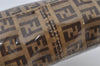 Authentic FENDI Vintage Zucchino Shoulder Hand Bag Purse PVC Leather Brown 7648J