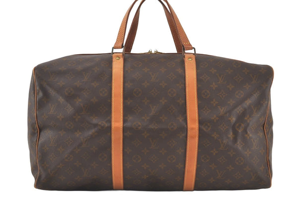 Authentic Louis Vuitton Monogram Sac Souple55 Hand Boston Bag M41622 LV 7650K