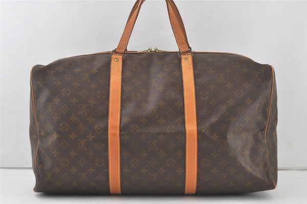 Authentic Louis Vuitton Monogram Sac Souple55 Hand Boston Bag M41622 LV 7650K