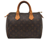Authentic Louis Vuitton Monogram Speedy 25 Boston Hand Bag M41528 LV 7651J