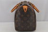 Authentic Louis Vuitton Monogram Speedy 25 Boston Hand Bag M41528 LV 7651J