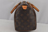 Authentic Louis Vuitton Monogram Speedy 25 Boston Hand Bag M41528 LV 7651J