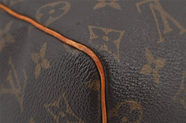 Authentic Louis Vuitton Monogram Speedy 25 Boston Hand Bag M41528 LV 7651J