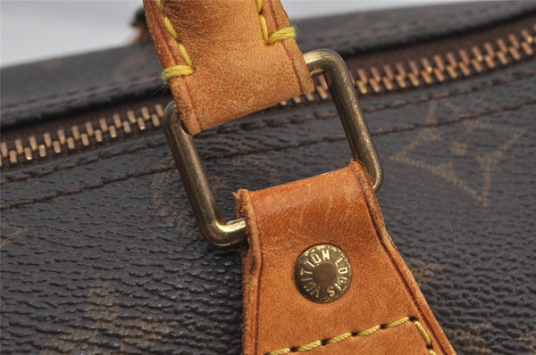 Authentic Louis Vuitton Monogram Speedy 25 Boston Hand Bag M41528 LV 7651J