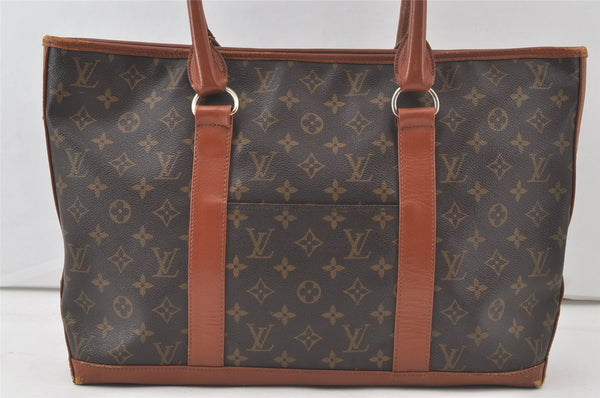 Auth Louis Vuitton Monogram Sac Weekend PM Vintage Tote Hand Bag M42425 LV 7651K