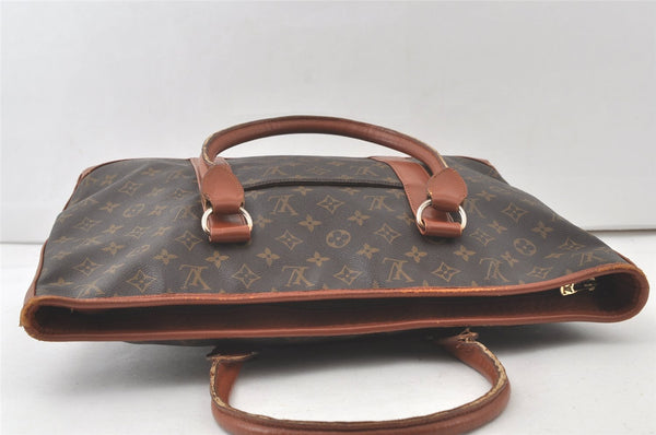 Auth Louis Vuitton Monogram Sac Weekend PM Vintage Tote Hand Bag M42425 LV 7651K