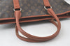 Auth Louis Vuitton Monogram Sac Weekend PM Vintage Tote Hand Bag M42425 LV 7651K