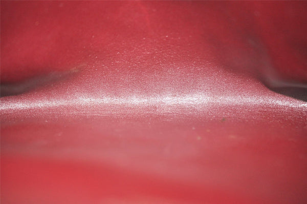 Authentic Christian Dior Chain Shoulder Hand Bag Purse Nylon Leather Beige 7654I