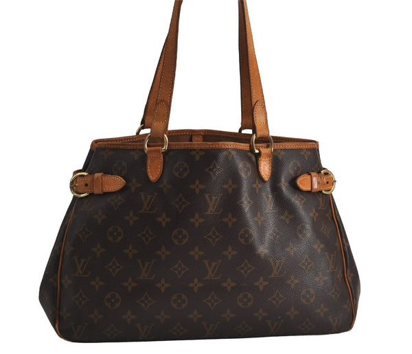 Authentic Louis Vuitton Monogram Batignolles Horizontal Tote Bag M51154 LV 7654J
