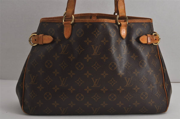 Authentic Louis Vuitton Monogram Batignolles Horizontal Tote Bag M51154 LV 7654J