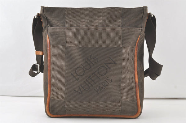 Auth Louis Vuitton Damier Geant Compagnon Shoulder Bag M93045 Brown Junk 7654K