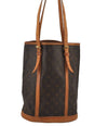 Authentic Louis Vuitton Monogram Bucket GM Shoulder Tote Bag M42236 Junk 7655J