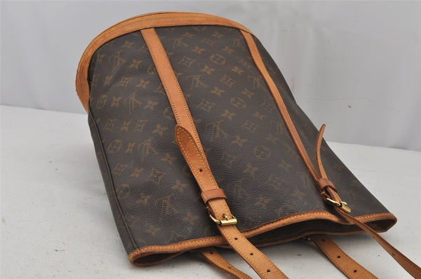 Authentic Louis Vuitton Monogram Bucket GM Shoulder Tote Bag M42236 Junk 7655J