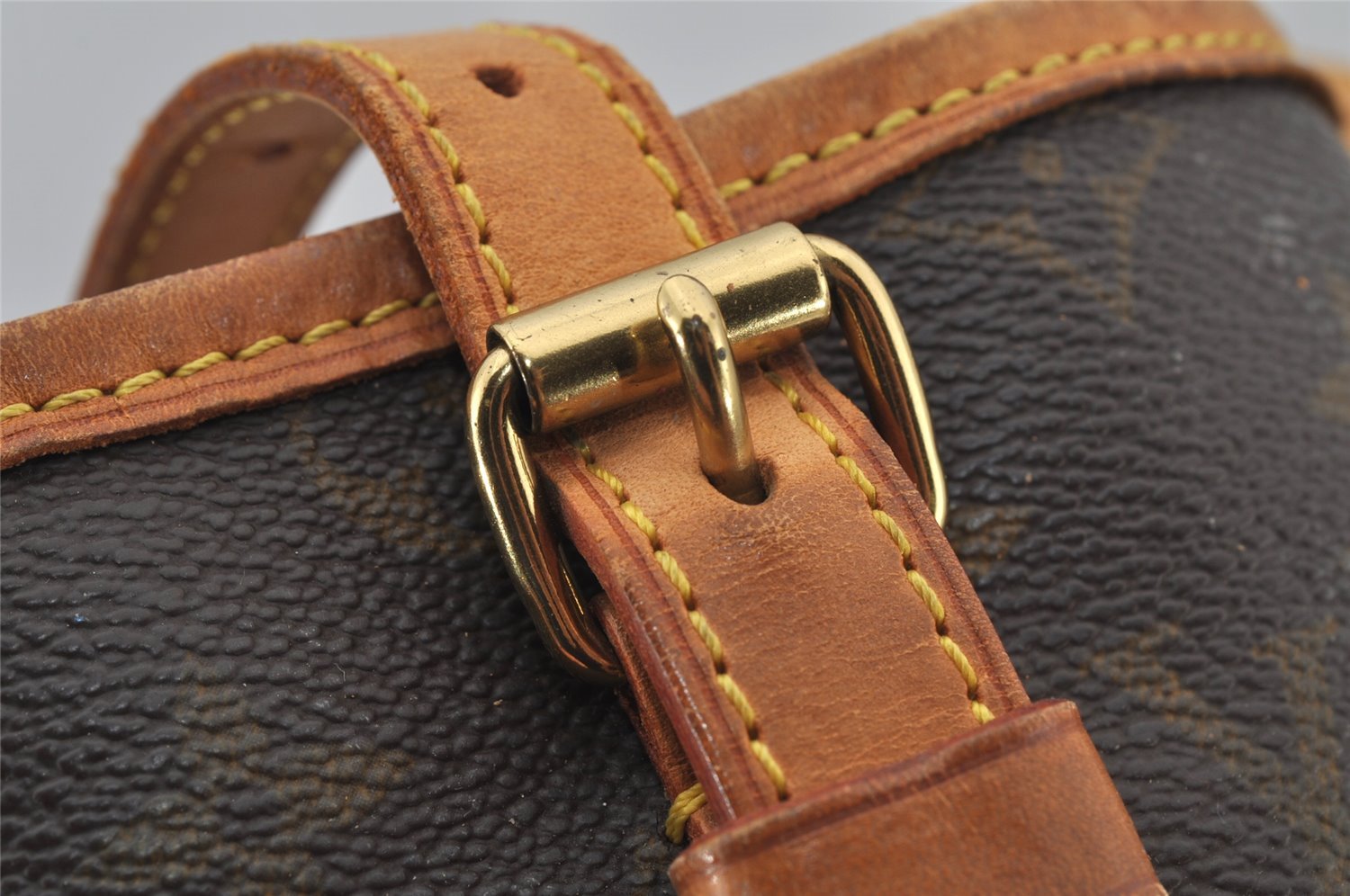 Authentic Louis Vuitton Monogram Bucket GM Shoulder Tote Bag M42236 Junk 7655J