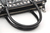 Authentic PRADA Vintage Bijou Saffiano Enamel 2Way Shoulder Hand Bag Black 7655K