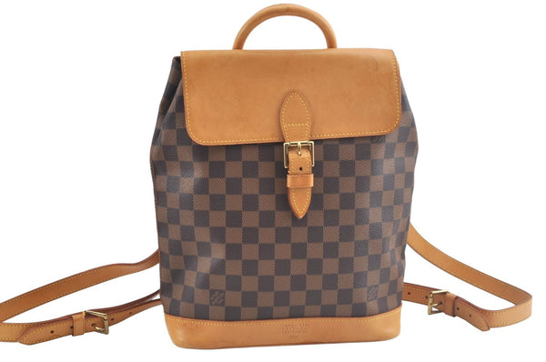 Authentic Louis Vuitton Damier Arlequin Backpack N99038 LV 7656J