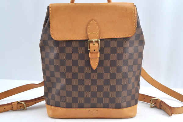 Authentic Louis Vuitton Damier Arlequin Backpack N99038 LV 7656J