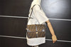 Authentic FENDI Vintage Zucca Shoulder Bag Purse Canvas Leather Brown 7657I