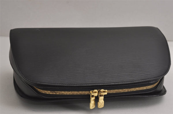 Authentic Louis Vuitton Epi Dauphine GM Pouch Clutch Bag Black M48432 Junk 7657J