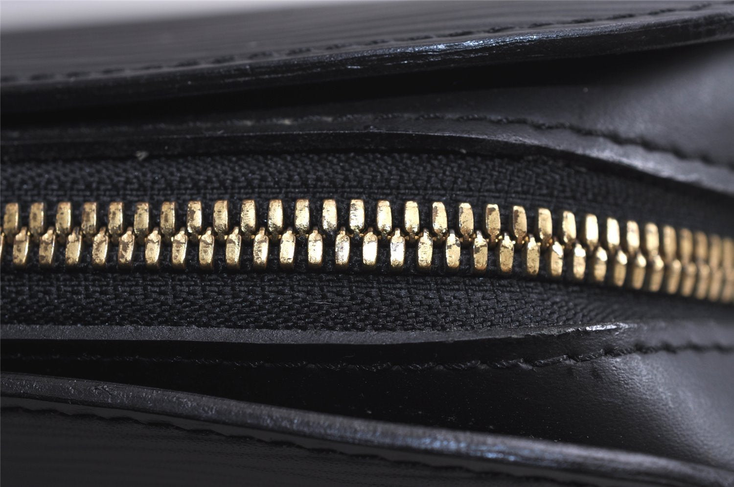 Authentic Louis Vuitton Epi Dauphine GM Pouch Clutch Bag Black M48432 Junk 7657J