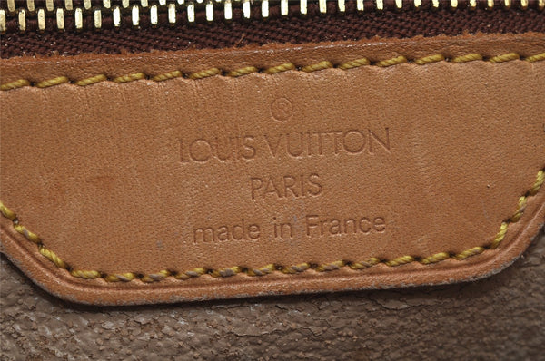 Authentic Louis Vuitton Monogram Bucket PM Shoulder Tote Bag M42238 Junk 7658J