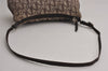 Authentic Christian Dior Trotter Shoulder Hand Bag Canvas Leather Brown 7659J