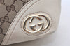 Authentic GUCCI New Britt Shoulder Tote Bag GG Canvas Leather 169946 Brown 7659K