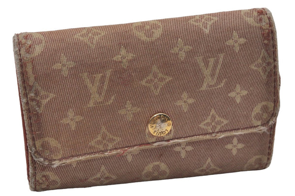 Authentic Louis Vuitton Monogram Idylle Multicles 6 Key Case M62993 Beige 7660I