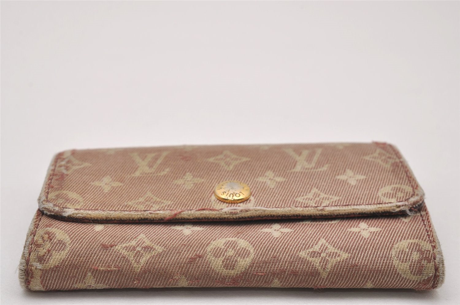 Authentic Louis Vuitton Monogram Idylle Multicles 6 Key Case M62993 Beige 7660I