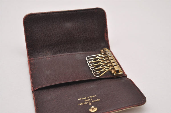 Authentic Louis Vuitton Monogram Idylle Multicles 6 Key Case M62993 Beige 7660I