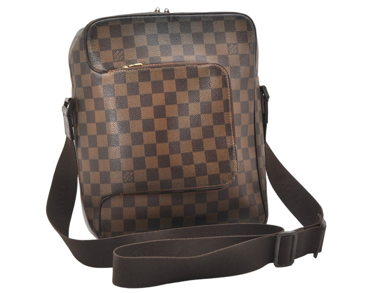 Authentic Louis Vuitton Damier Olav MM Shoulder Cross Body Bag N41441 LV 7660K