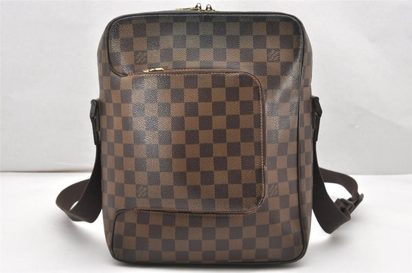 Authentic Louis Vuitton Damier Olav MM Shoulder Cross Body Bag N41441 LV 7660K