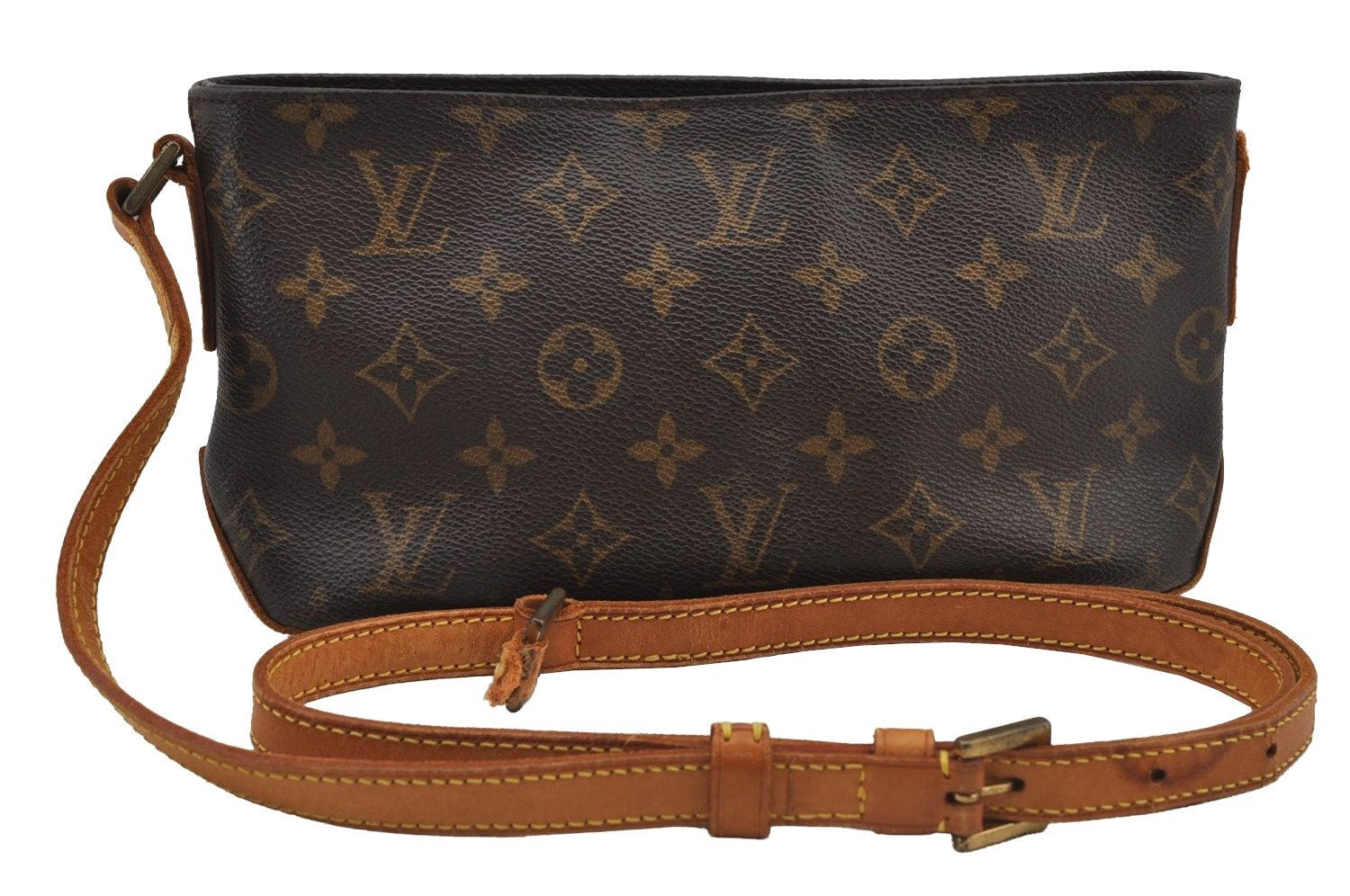 Authentic Louis Vuitton Monogram Trotteur Shoulder Cross Bag M51240 Junk 7661J